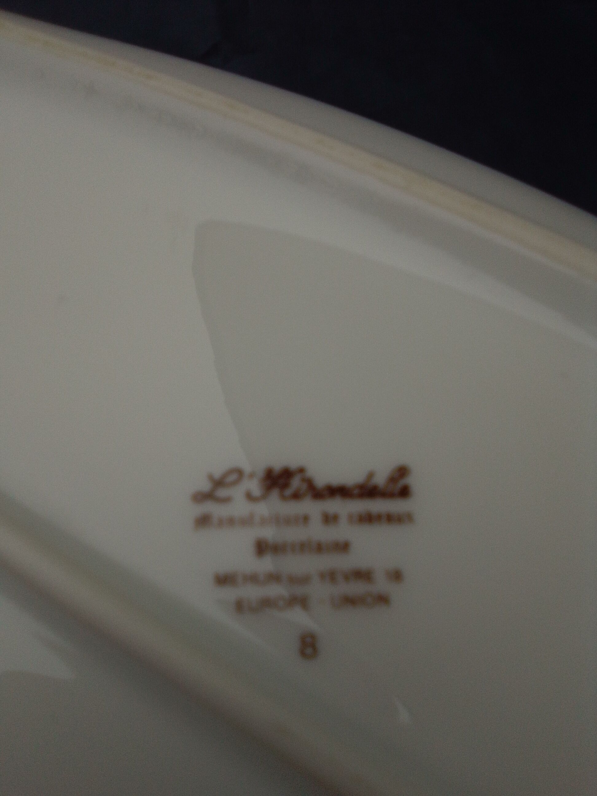 Porcelain fish dish the swallow Mehun on Yèvre L 54.5 cm