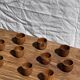 Mini cup, saucer or egg cup in teak H5 D5