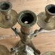 Five-branched brass candlestick