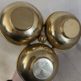 Vintage brass gold aperitif server