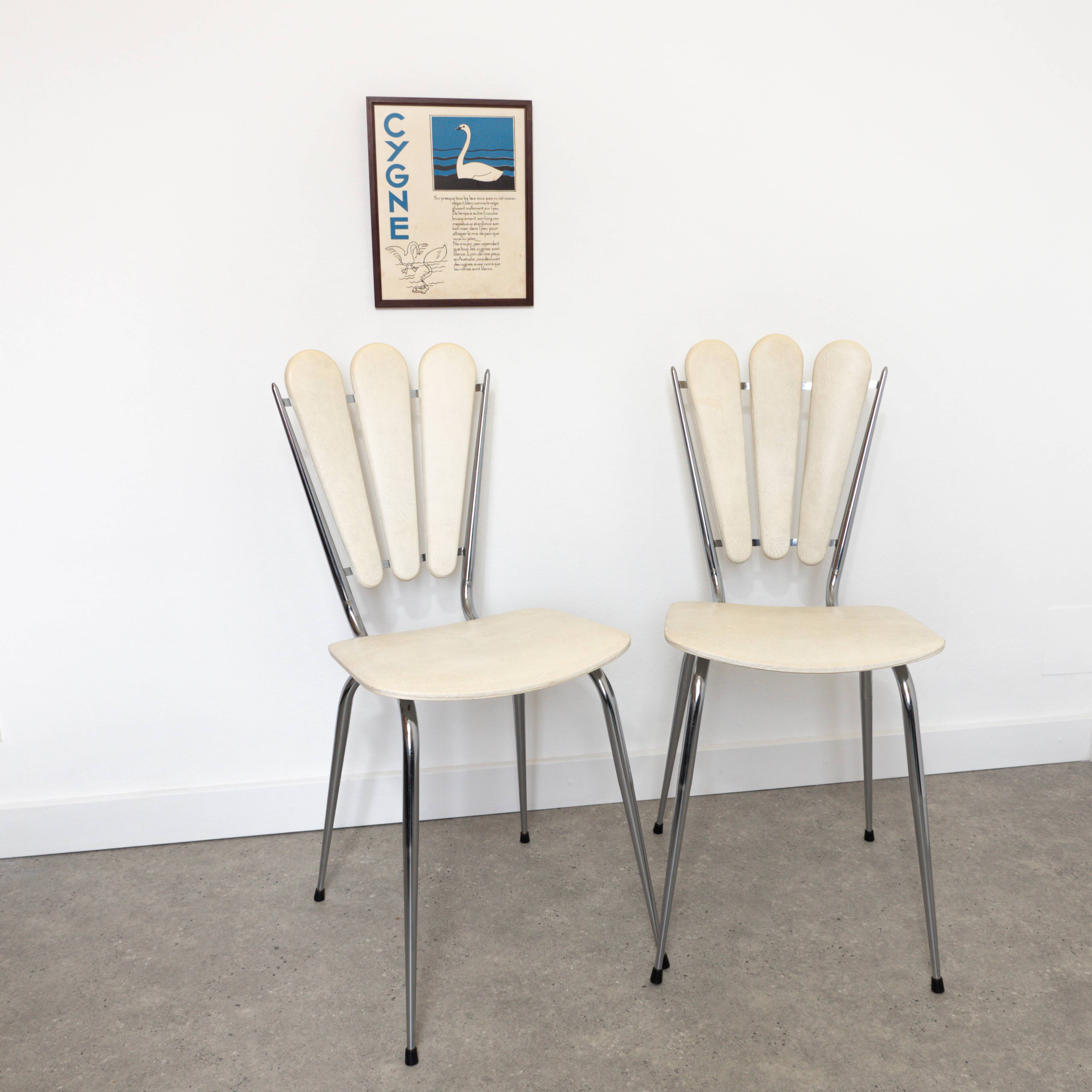 Pair of kitchen chairs Tubménager skaï