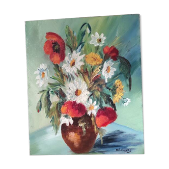 Bouquet of Daisies and Poppies