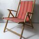 Fauteuil pliant années 50 style transat chilienne