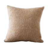 Hand-woven “Léon” cushion in linen and wool