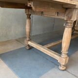Table de ferme sablée à rallonges
