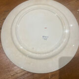 Old large round serving dish HBCM Béarn