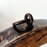 Miroir ancien brutaliste en fer forgé DLG Jean Touret