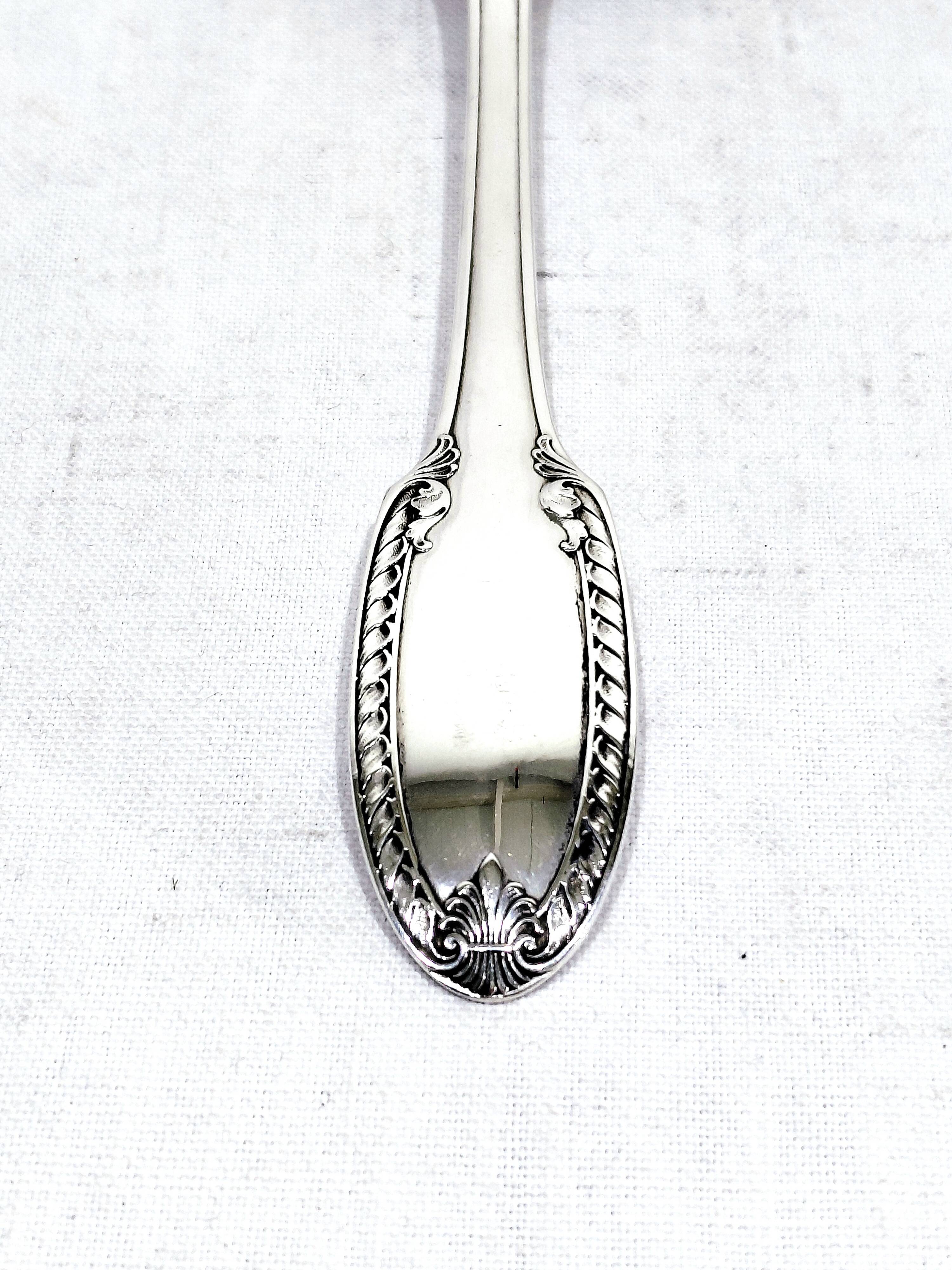 Ravinet Denfert - couverts de service a glace argent et vermeil