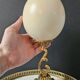 Ostrich Egg, Brass Base (20th Century) H: 29 cm