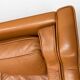 Vintage Danish mid-century 3-person Stouby sofa in cognac leather, 1960s