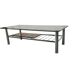 Vintage chrome coffee table with smoked glass belarti