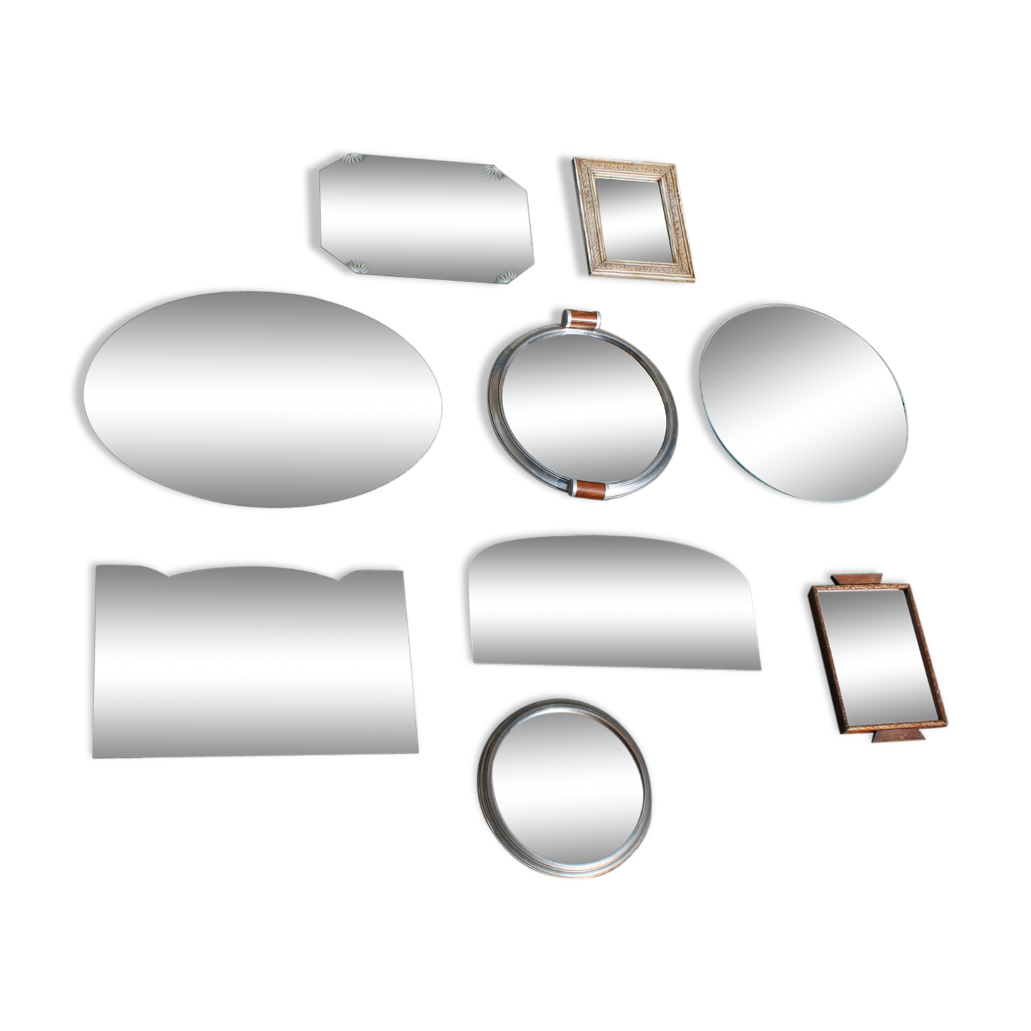 Lot de neuf miroir