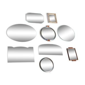 Lot de neuf miroir