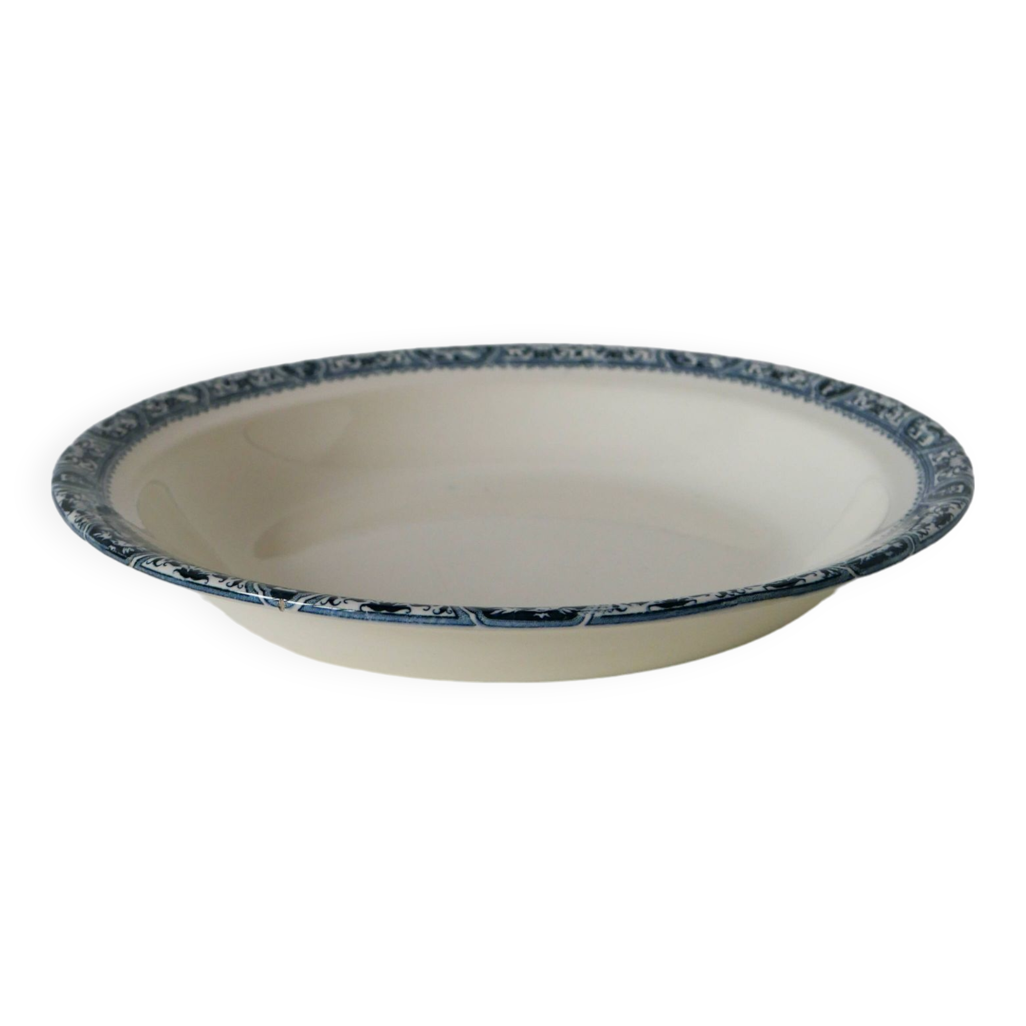 Hollow dish in iron earth model salins model françois 1st 19th century