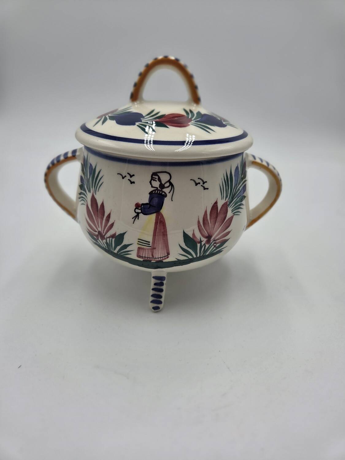 Bonbonnière/Sugar bowl HB Quimper