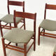 Ensemble de six élégantes chaises de salle à manger italiennes