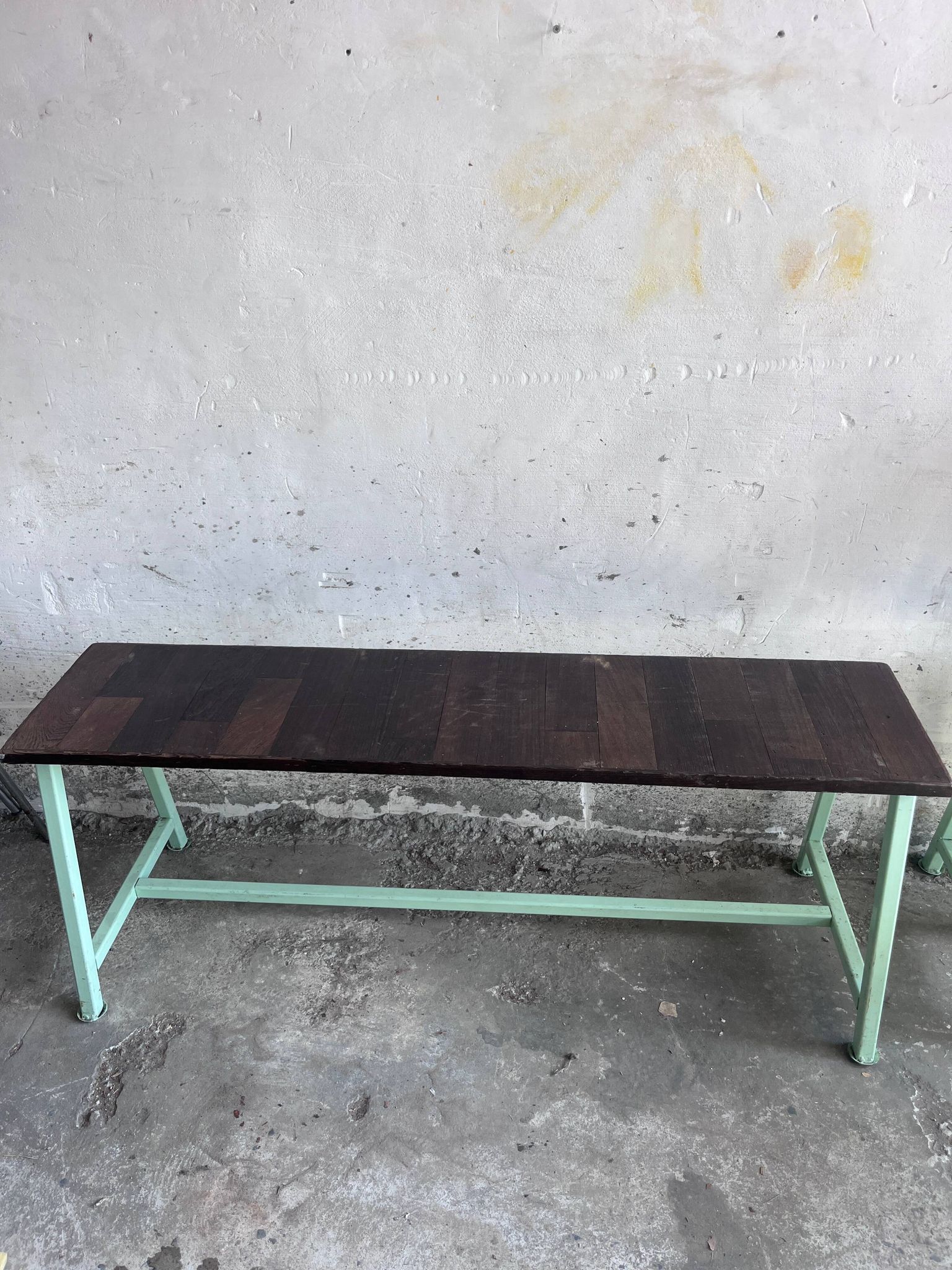 Vintage industrial benches and stools, set of 9, 1950s–1960s