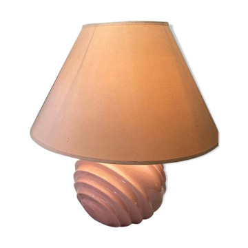 Lampe à poser rose annees 90
