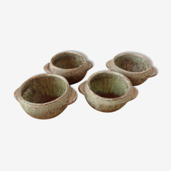 Series of 4 bowls in reeds