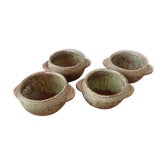 Series of 4 bowls in reeds