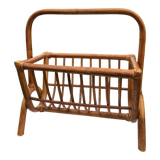 Rattan magazine holder