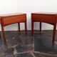 Pair of Scandinavian teak bedside tables