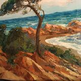 Mediterranean seaside painting