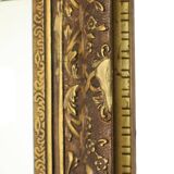 Grand Miroir Doré Style Baroque Cadre Doré Fleurs d'Acanthe 110cm