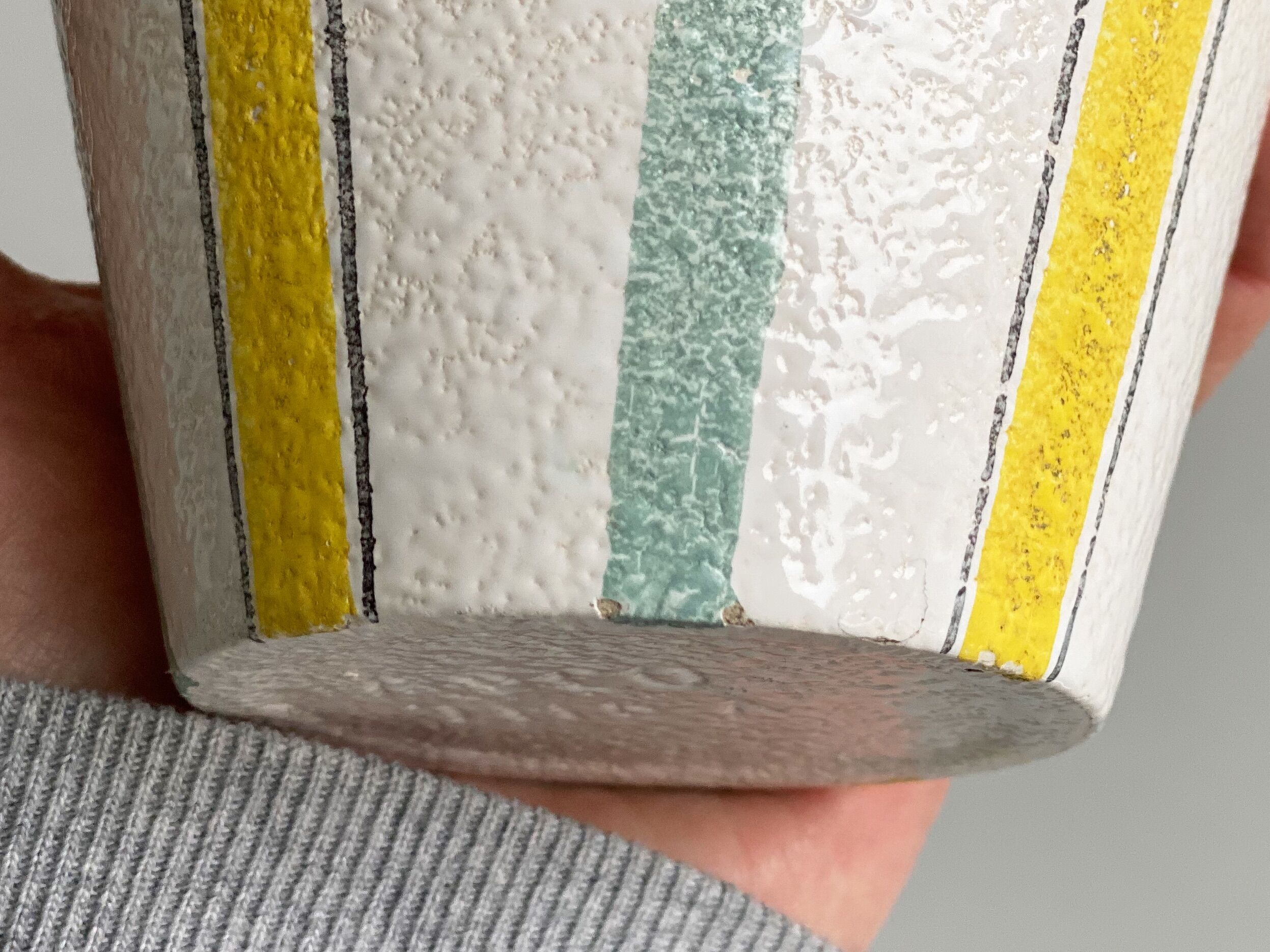 Mid century ceramic planter by Adco, vintage, 1950s flower pot