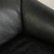 DS-47 three-seater sofa by de Sede, 1970s, black nappa leather