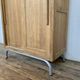 Vintage Parisian school cabinet tubular feet year 1950