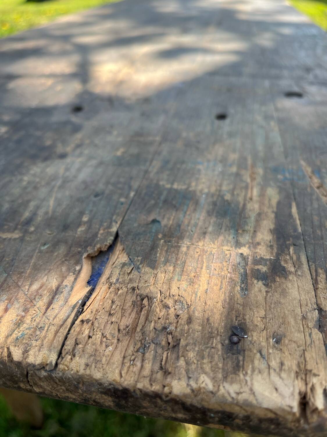 Antique wooden folding table