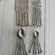 Set de 20 couverts en métal argenté brillant