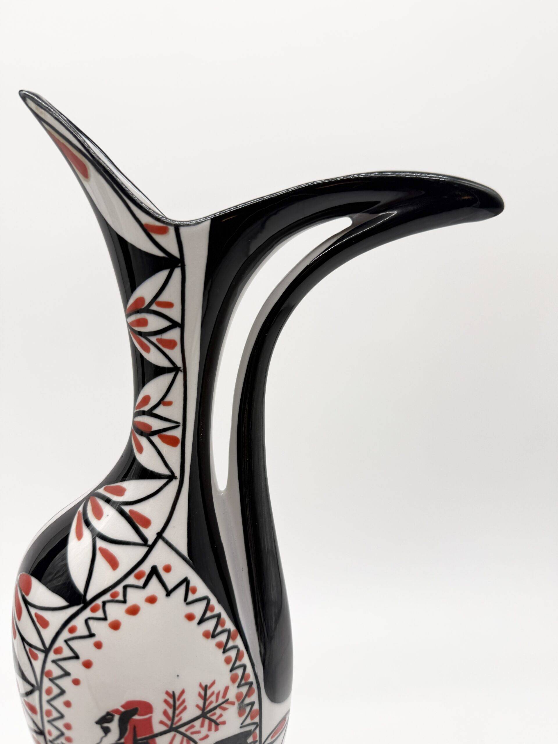 Pair of "zoomorphic" vases – ceramic, Italy, 1960s