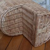 Rattan stair basket