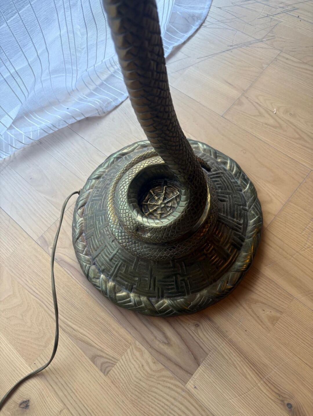 Edgar Brandt style lamp