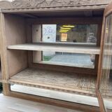 Parisian art deco sideboard in solid raw oak