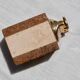 Travertine smoker's set, lighter and ashtray