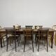 Grande table de ferme ancienne en chêne – 229 cm