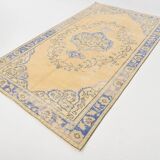 5x8 Rug For Living Room Yellow Blue Vintage Rug, 170x253Cm