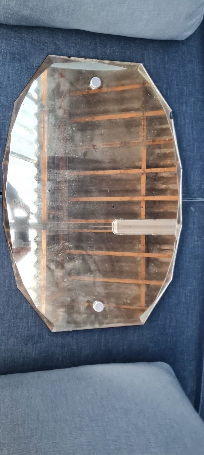 Art Deco beveled mirror