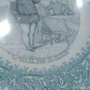 antique Lunéville "Opaque" plates