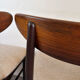 6 vintage Scandinavian teak chairs by Dyrlund