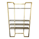 1970s brass shelf