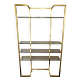 1970s brass shelf