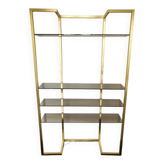 1970s brass shelf