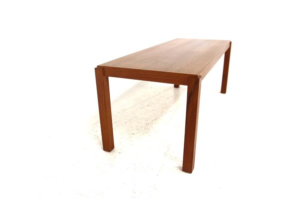Table basse minimaliste scandinave en teck, suède, 1960