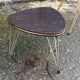 Lot of 2 tables low and door plants vintage formica