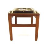 Scandinavian teak ottoman, Sweden, 1950