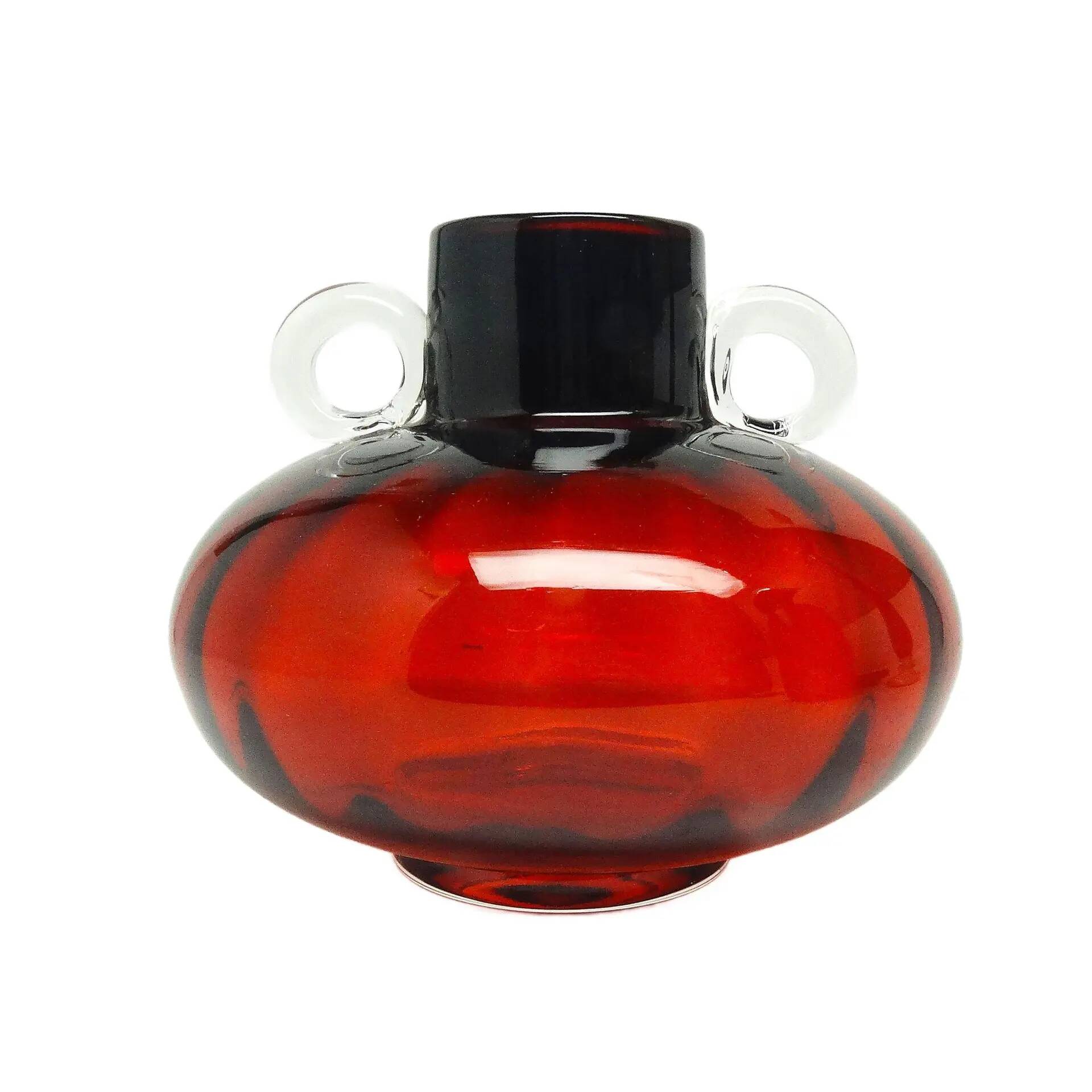 Mid-century modern vase, glass, Poland, 1970s